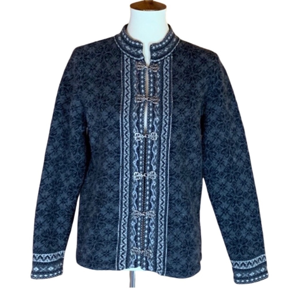 Vintage Rosanna lambswool cardigan sweater Made in Australia Size Medium Petite